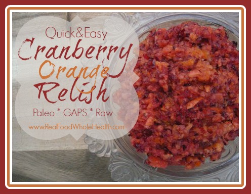 Easy Cranberry Orange Relish