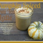 Pumpkin Spiced Chai Tea Latte