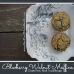 Grain Free Blueberry Walnut Muffins