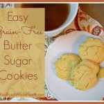 Easy Grain Free Butter Sugar Cookies with Coconut Flour