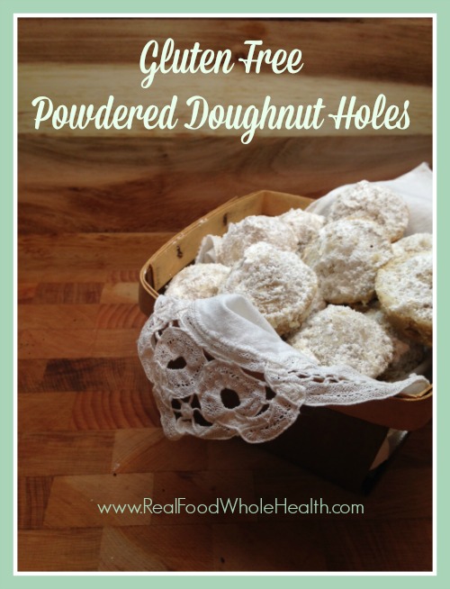 Gluten Free Powdered Doughnut Holes